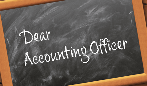 Dear accounting officer