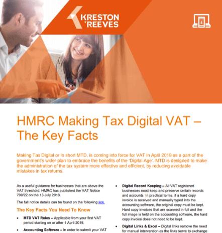 MTD for VAT- the key facts