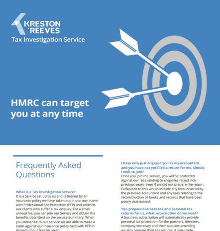 Tax Investigation Service FAQ