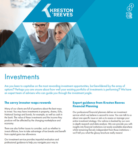 Further information – investments