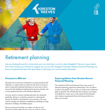 Further information – retirement planning