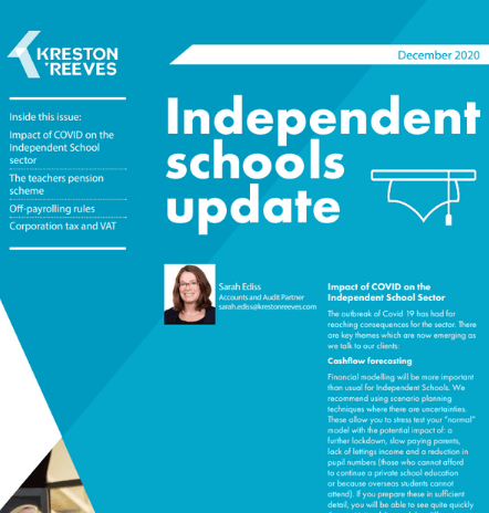 Independent schools update – December 2020