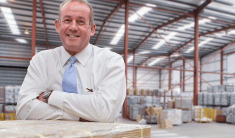 Business owner at distribution site