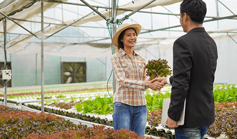 Farmer and business man