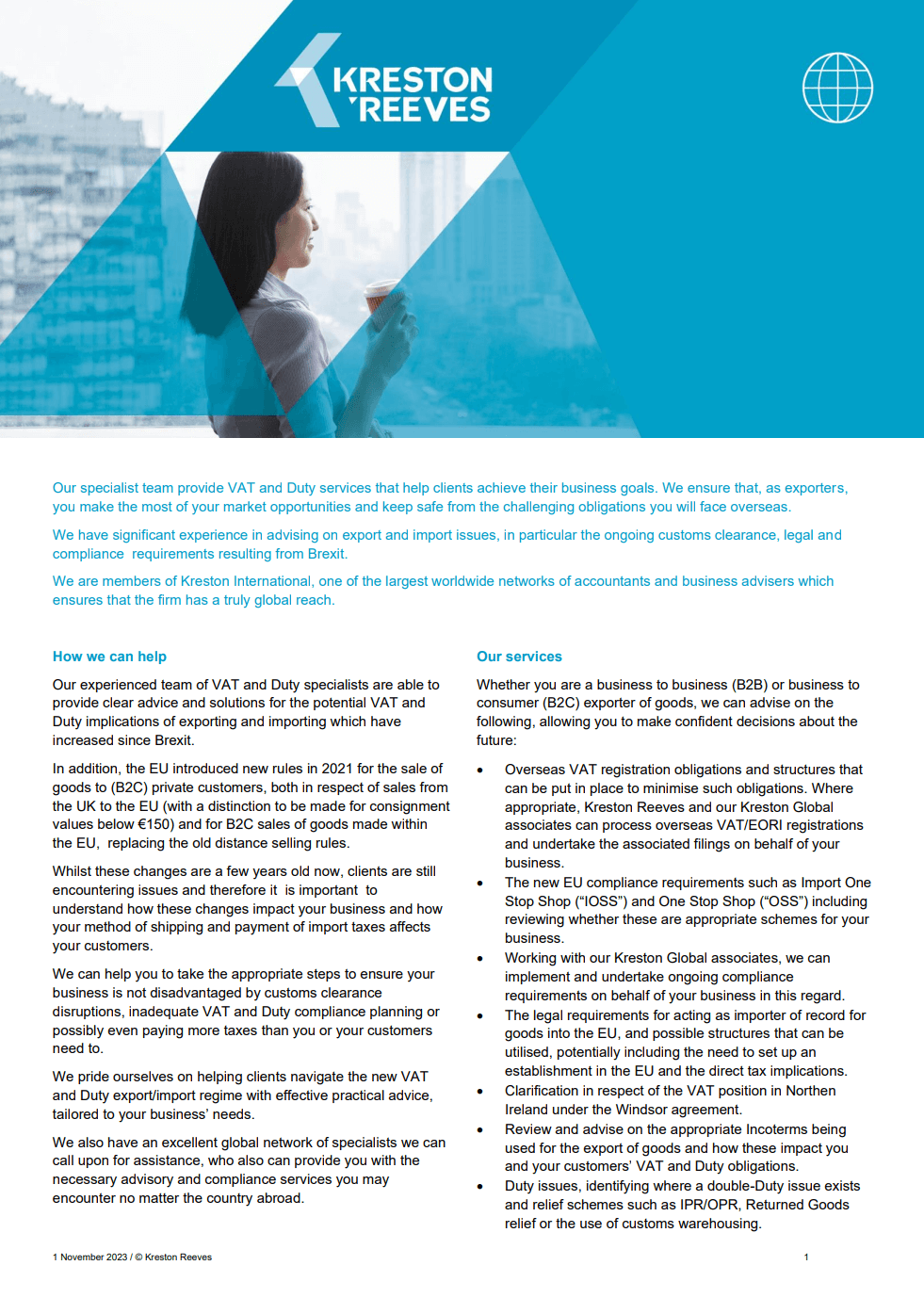 Our VAT and duty experts have put together a helpful guide to answer some of the most frequently asked questions about exporting out of the UK.