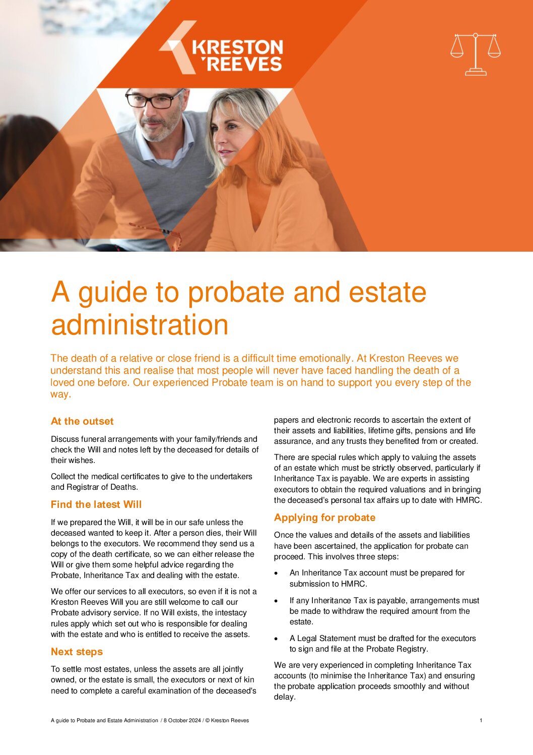 A guide to probate and estate administration