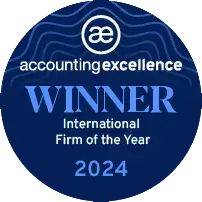 International Firm of the Year at accounting excellence awards 2024 colour
