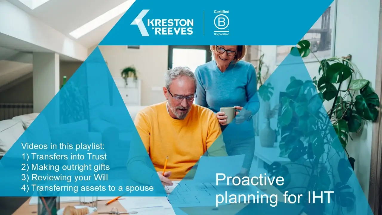 Get ahead and protect your legacy by proactively planning for IHT.