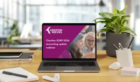 Charities SORP 2026 accounting update webinar - watch on demand